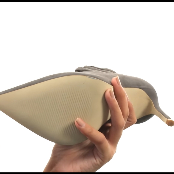 Sexy Lace-Up Steve Madden Grey Nubuck Heels - Picture 6 of 8